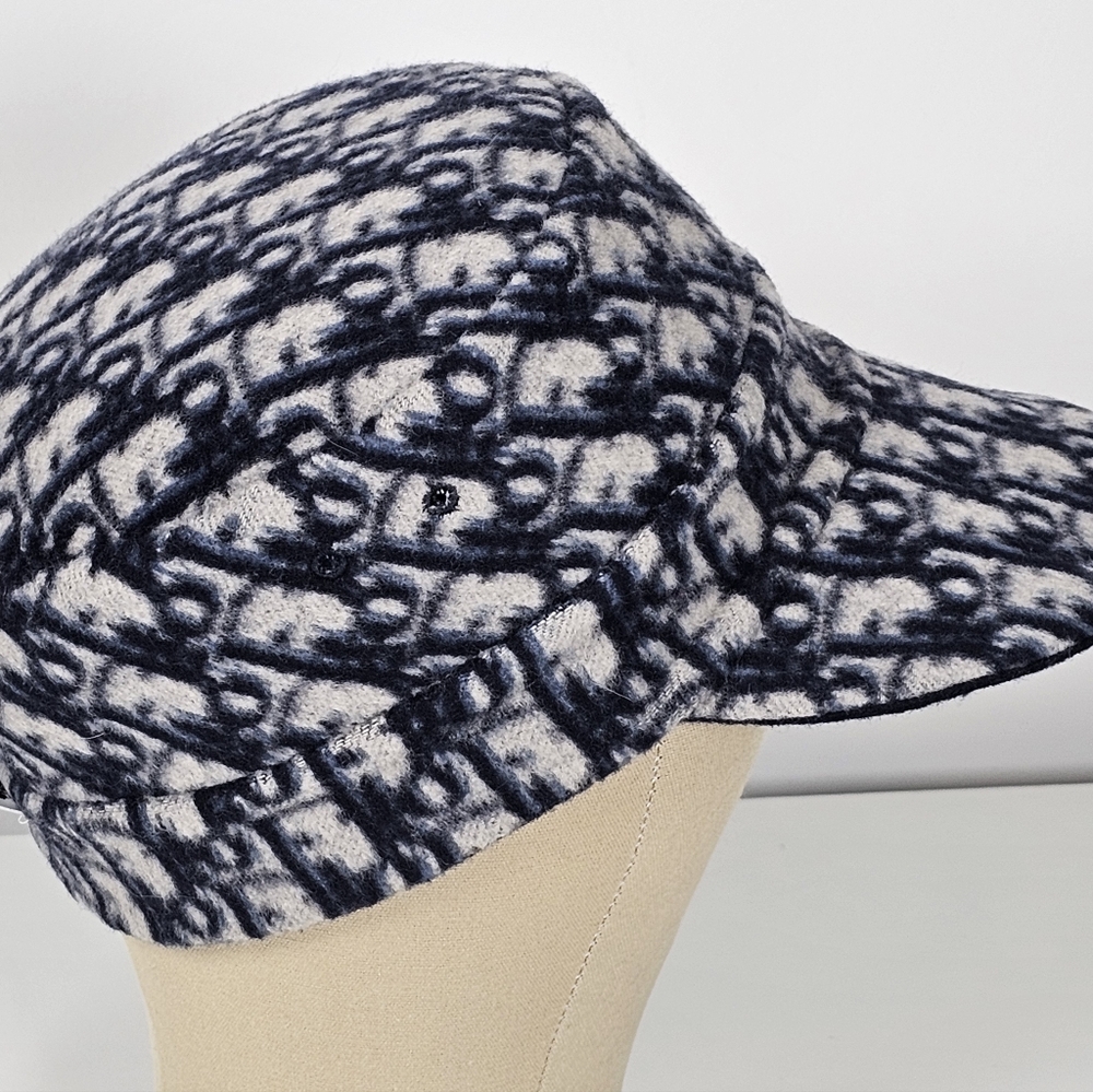 Pre Loved Christian Dior Wool Newsboy Cap View 2